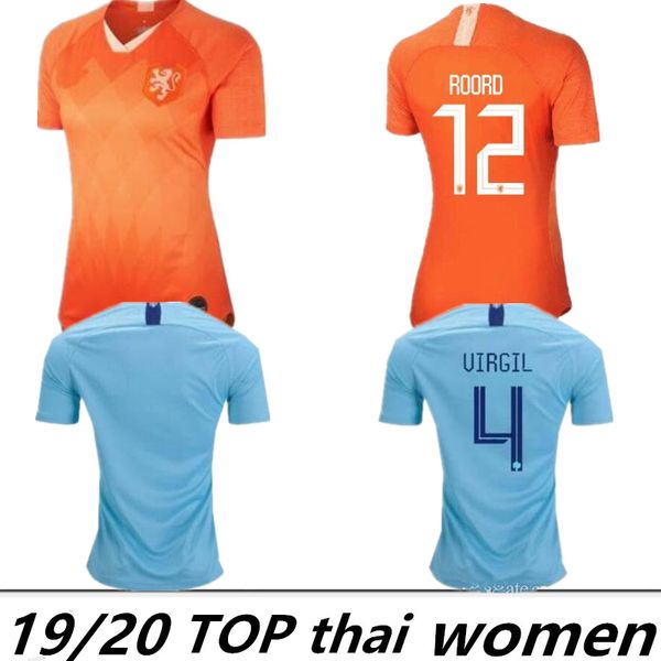 

Netherland 2019 women world cup home occer jer ey lieke marten holland female away football hirt kit marten memphi miedema female girl