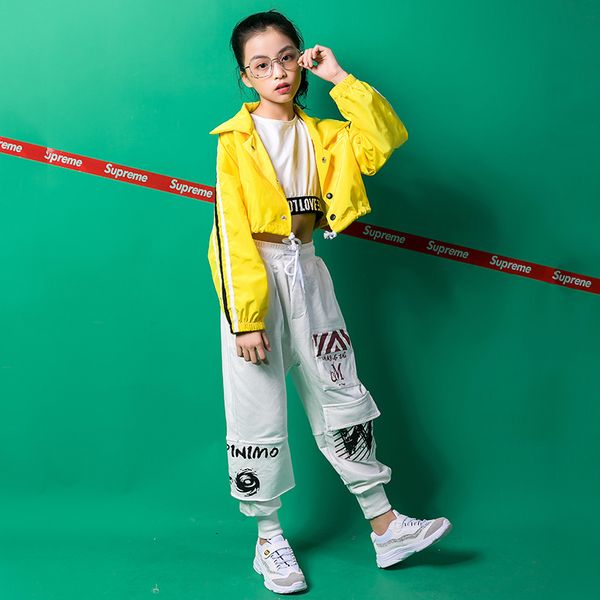 

детский хип-хоп костюм девушки лето хип-хоп корейской версии с коротким рукавом брюки дети хип-хоп девушки одеваются тенденция, Black;red