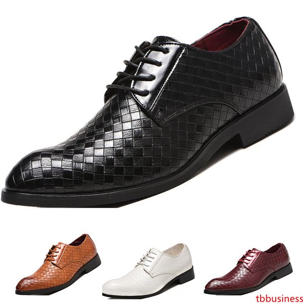 

новое прибытие обувь для мужчин одевают кожаные черные белые коричневые светло-коричневые две мужские кроссовки размер 40-45