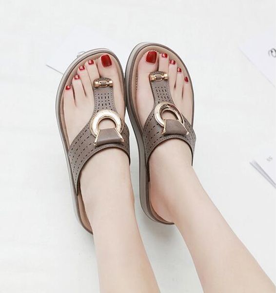 

flipflop cork leather slipper women home shoesoffice slippers beach summer flip flops sandalias deverano para mujer, Black