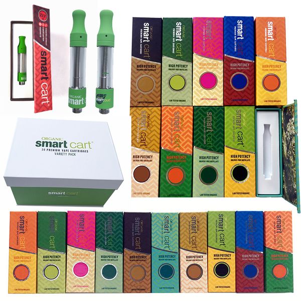 

Смарт Корзина пуста Vape Pen Картриджи Упаковка Смарт бутон 1мл керамический 510 густое масло Dab Тележки Wax Испаритель E Cigarette
