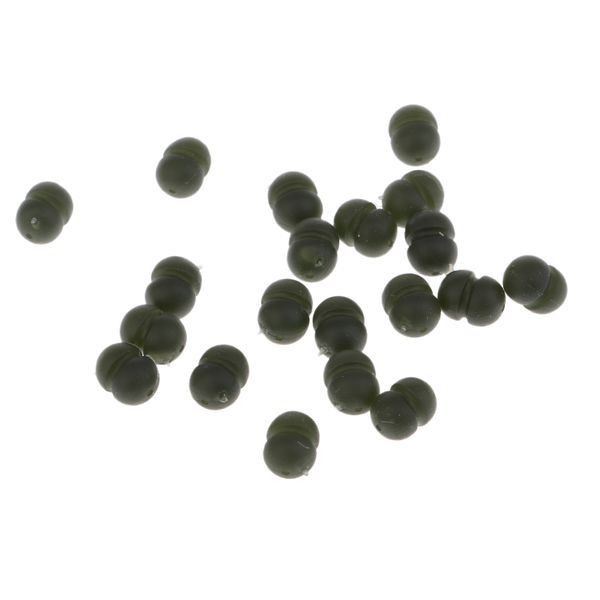 

20pcs fishing beads kit green carp fishing runner beads terminal rig tackle