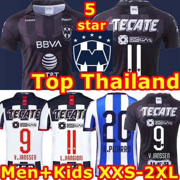 

2019 2020 monterrey 5 star champion third home away 19 20 special edition rayados monterrey soccer jerseys d.pabon r.funes mori jersey, Black;yellow