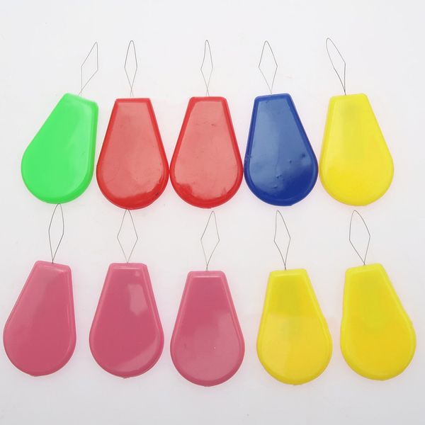 

colourful bow wire needle threader hand sewing machine stitch insertion tool kit, Black