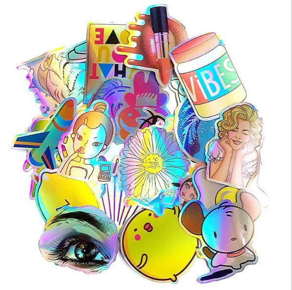 

52 non-repeating glitter girls computer stickers lapstickers car motorcycle bicycle guitar scooter funny cool stickers for child