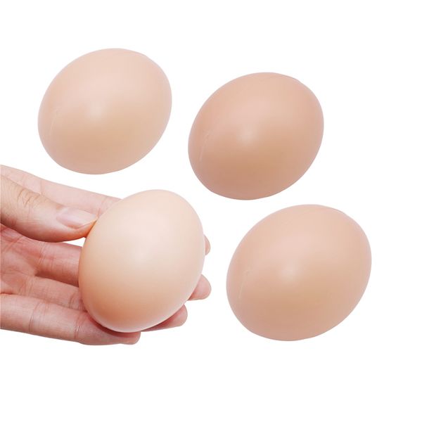 

100 pcs hen hatching chicks guiding hens into hatchery colored eggs hand painted toy egg simulation fake egg size about 55*43mm