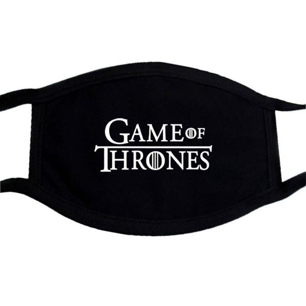 

game of thrones printing mouth muffle black washable respirator mask protection cover protection face protection mouth cover umlas
