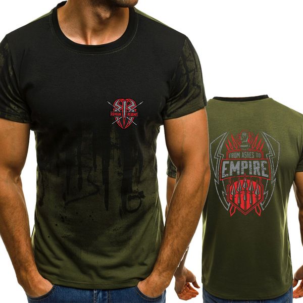 

Мужская футболка с круглым вырезом Roman Reigns Empire Gradient, цветная футболка, мужская фут