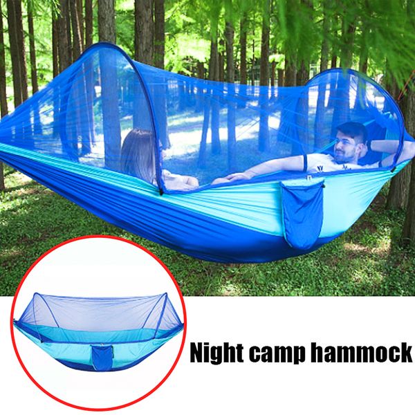 

outdoor mosquito net parachute hammock tent portable camping garden hanging sleeping bed high strength sleeping swing 250x120cm
