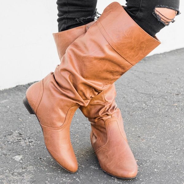 

monerffi boots women leather shoes for winter boot shoes woman casual spring female ankle ladies round toe sweet party, Black