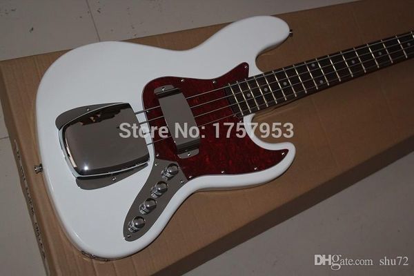 

factory custom shop 2015 new f 4 strings bass guitar white jazz guitar electric bass guitar active pickup