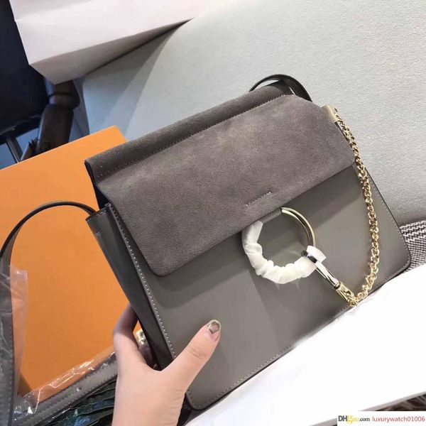 

ng shoulder bags women real leather chain crossbody bag handbags circle purse female