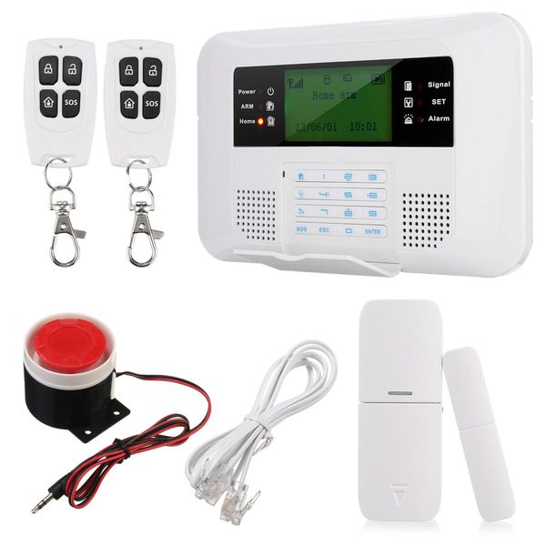 

wireless gsm and pstn sms home house alarm system security auto dialer sos siren - eu