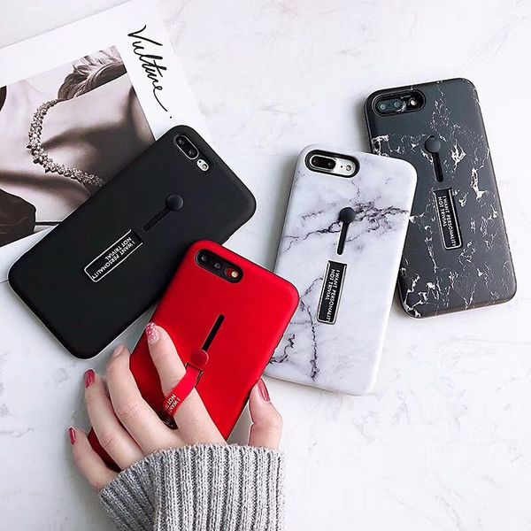 

iPhone Xs max простой мраморный кольцо кронштейн 6s мобильный телефон оболочки iPhone 7 / 8plu