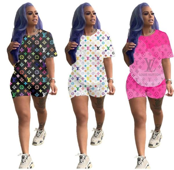 

бренд женщин Письмо печати спортивные костюмы с капюшоном футболка топ и шорты комплект мода спортивный костюм 2 шт. Комплект летняя одежда S-XXL