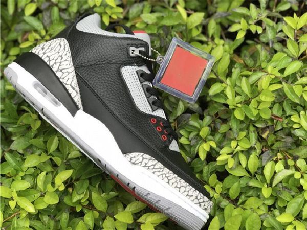 

лучшее качество 3s black цементные gray 2018 mens basketball shoes comfort iii мода спорт zapatos кроссовки корабль с коробкой