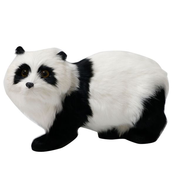 

plush panda figurine statue artificial panda miniatures model kids toy