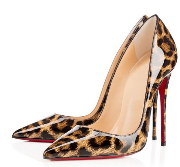 

Высокое качество 8/10 / 12см женские туфли на высоком каблуке новая мода леопардовый