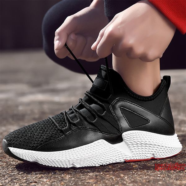 

x9 man spring casual shoes breathable light men lace-up new women s leather shoes wild personality shoes fashion big size 39-46, Black