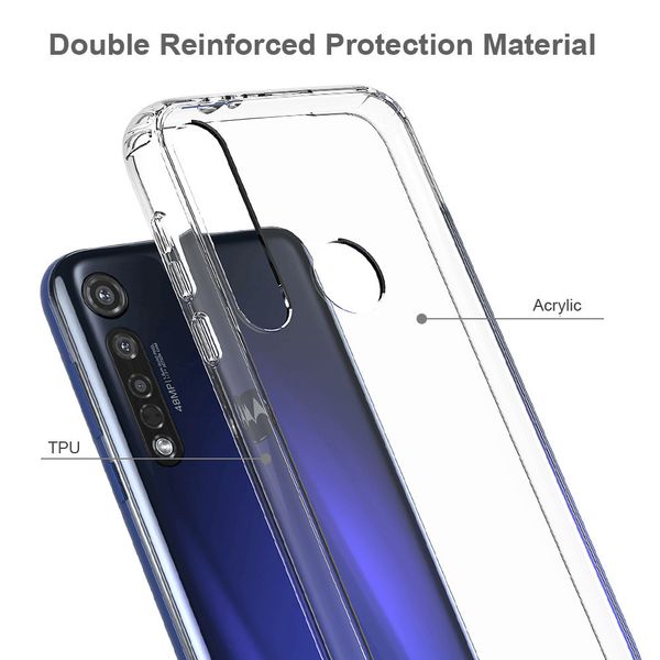 

модель применяется для motorola г8 плюс кристалл высокая прозрачный три стороны защиты оболочки