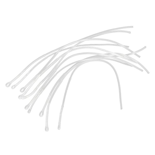 

10pcs high tension fly fishing line braided loop connector 30lb white