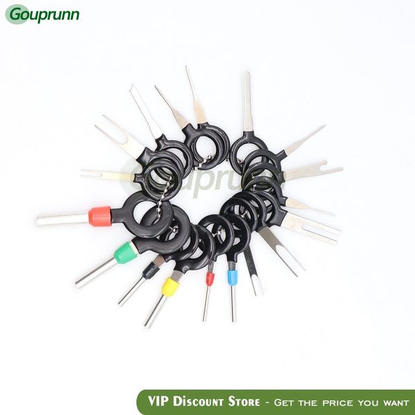 

3pcs,8pcs,11pcs 18pcs car plug circuit board wire harness terminal extraction pick connector crimp pin back needle remove tool