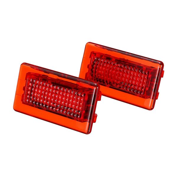 

dhbh-2pcs led car door boot foot trunk box interior light for model s x
