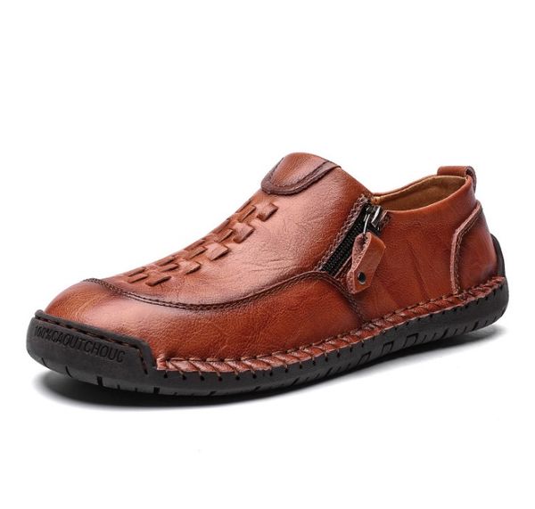 

классические удобные повседневные кожаные мокасины обувь сплит кожа мужчины квартиры горячие продажа мокасины марка обувь плюс размер 38-48, Black