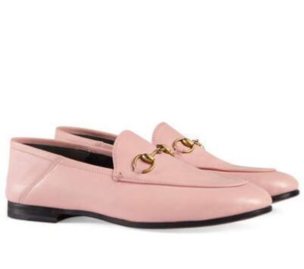 

luxury leather loafers muller fashion designer women shoes with buckle fashion women princetown sandals ladies casual mules flats  l14, Black