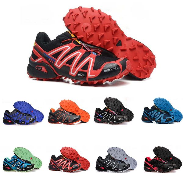 

2019 Speedcross 3 III Mens Running Shoes Fashion Black Blue Red Non-Slip Bottom Man Outdoor Designer Sports Jogging Walking Hiking Sneakers