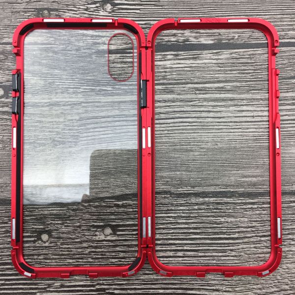

Magnetic ad orption flip ca e iphone x x max xr 8 7 6 6 plu i phone 8plu luxury metal bumper tempered gla back cover
