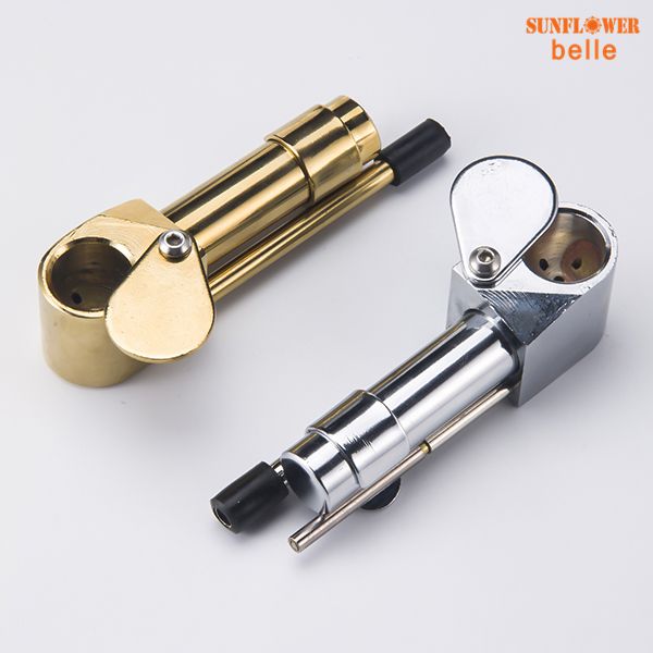 

Латунь для курения Proto Pipe специальности металла трубы Портативный табака Herb Smoking Mini трубы Испаритель Atomizer 033