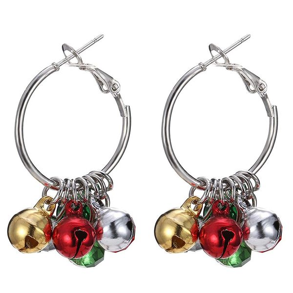 

fashion women jewelry classic bell plated earrings for christmas gifts ladies accessories ear rings tassel brincos earrings, Silver