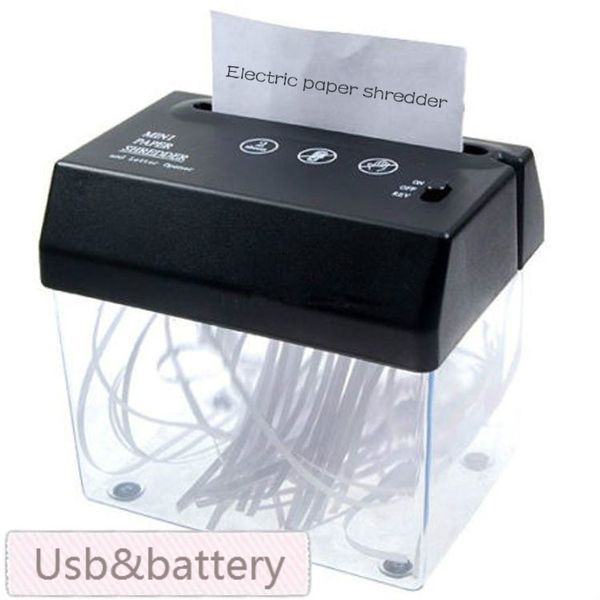 

совершенно новый настольный a5 или a4 сложенный бумажный стрип-cut mini small usb shredder letter opener для дома/офиса доставка без батарей