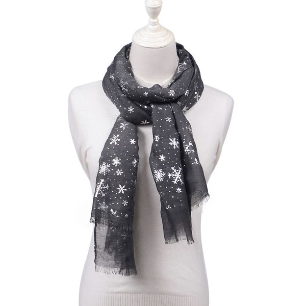 

scarf luxury women silver snowflake scarves autumn winter shawl wraps neck warmer snood scarf soft warm scarves style bufanda a3