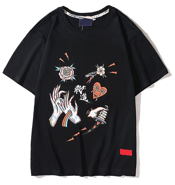 

2020/dickies * cocu brand fashion luxury designer men t shirt cooperation short-sleeved t-shirt retro print couple, White;black