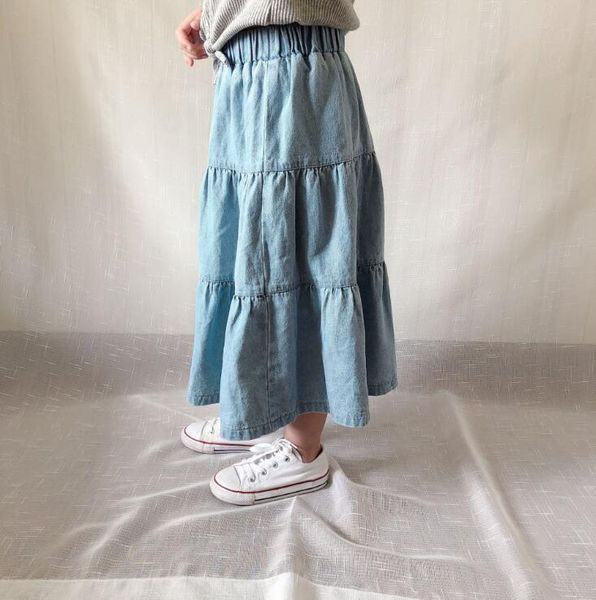 

2020 new style girls denim skirt summer fashion girls skirts 2-8t qa96