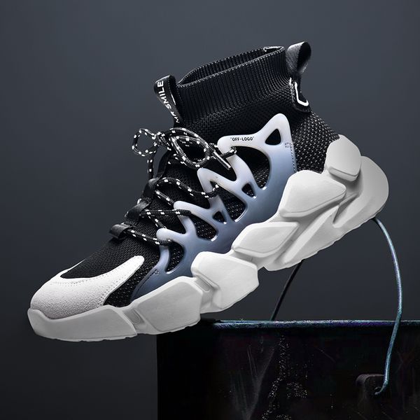 

new trend retro sneakers men air mesh running shoes for mens lightweight chunky dad shoes breathable sports