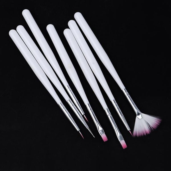 

nylon nail brush for 3d drawing painting nail art tool 7pcs liner dotting pen