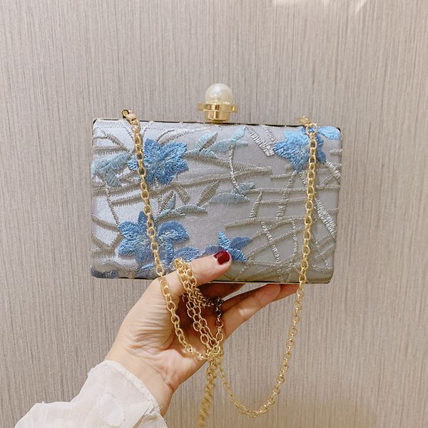 

new embroidered flower dinner tote bag banquet dress bag purses