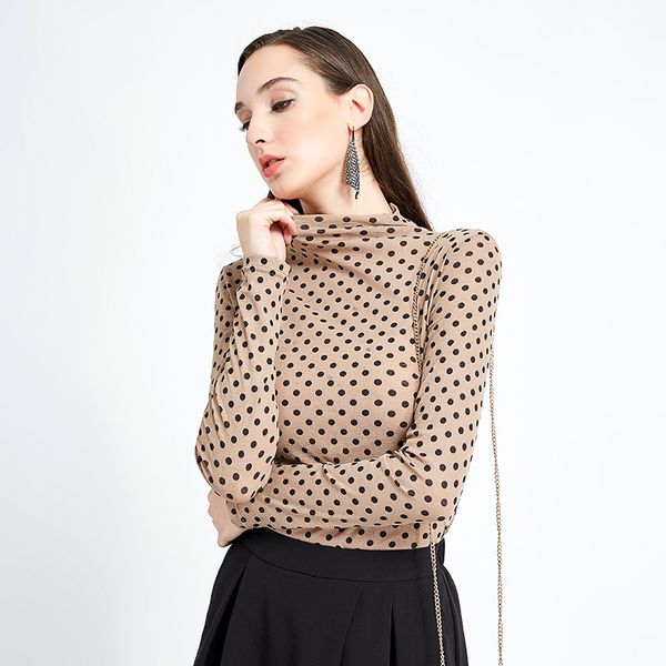 

autumn chiffon blouse women long sleeve shirt women female fashion loose blouse office lady thin bottoming, White