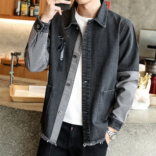 

jacket men's men's 2019 spring new korean version of the trend handsome casual tooling jacket, Black;brown