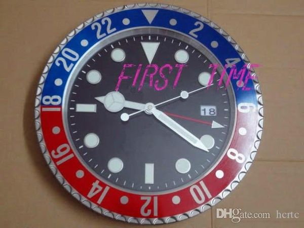 

home decor настенных часы современного дизайн высокого качества совершенно новый нержавеющее стали светящимся лицо календарей ft-gm006