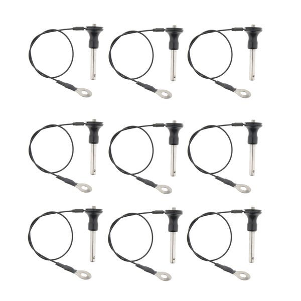 

9x yacht steel ball lock pin 8-45mm