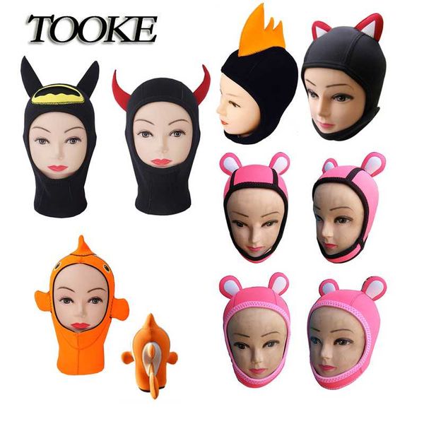

new 3mm warm neoprene scuba diving animal hat scuba diving hood divers cap helmet animal cap