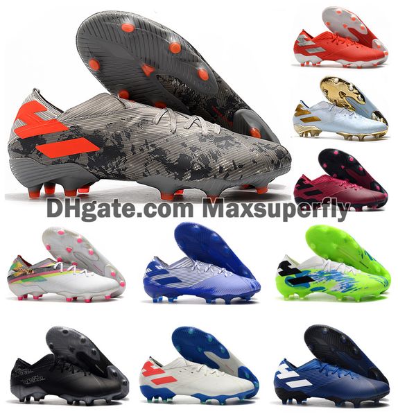 

2020 новых людей Месси Nemeziz 19.1 FG асе 19 + х 19,1 скольжения на обувь Футбол низкий голено