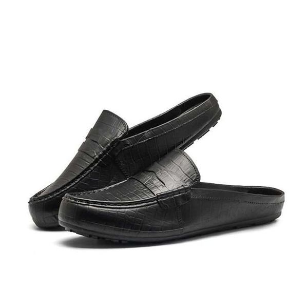 

mens waterproof slippers outdoor man sandal summer shoes men casual home slipper mens slide flip flops sandals pantofole uomo, Black
