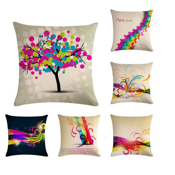 

чистая vactor подушка обложка мода красочный шаблон печати праздничные подарки подушка наволочки диван home decor zy772