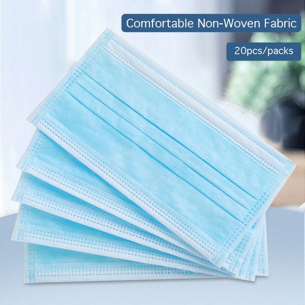 

profession 3 layer disposable mouth mask non woven anti-dust face masks safe breathable protetive mascarilla