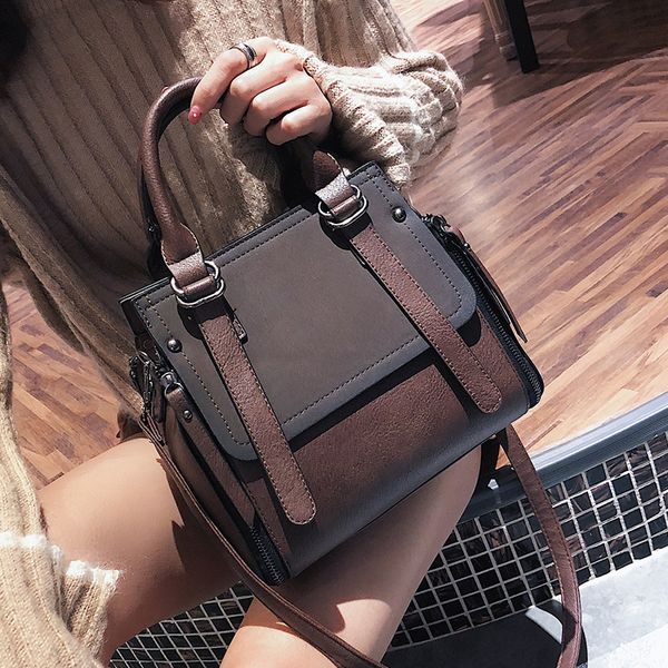 

bag women 2019 bucket bag fashion matte handbag korean shoulder messenger in autumn and winter purses and handbags